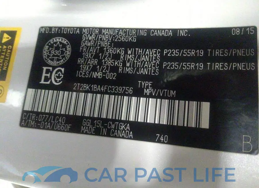 2T2BK1BA4FC339756# 9