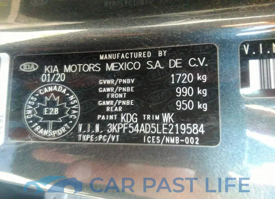 3KPF54AD5LE219584# 9