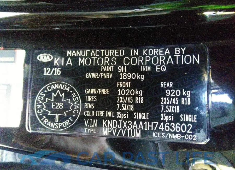 KNDJX3AA1H7463602# 9