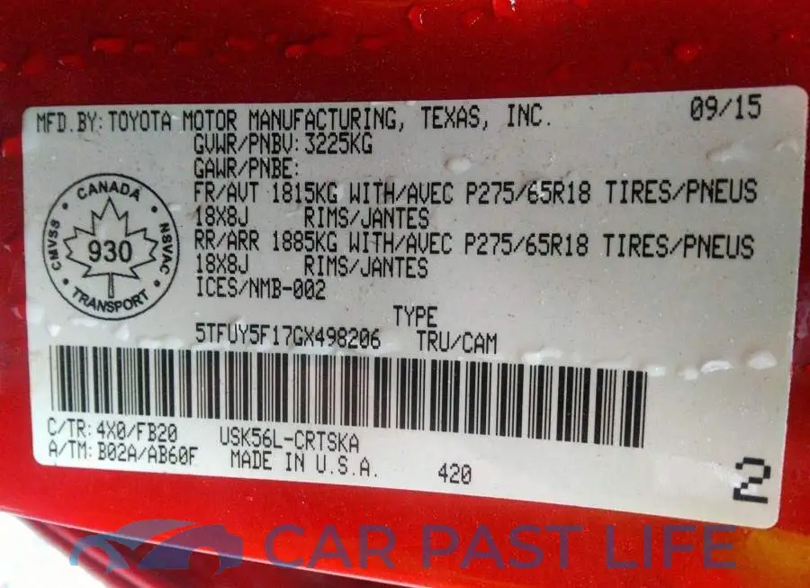 5TFUY5F17GX498206# 9
