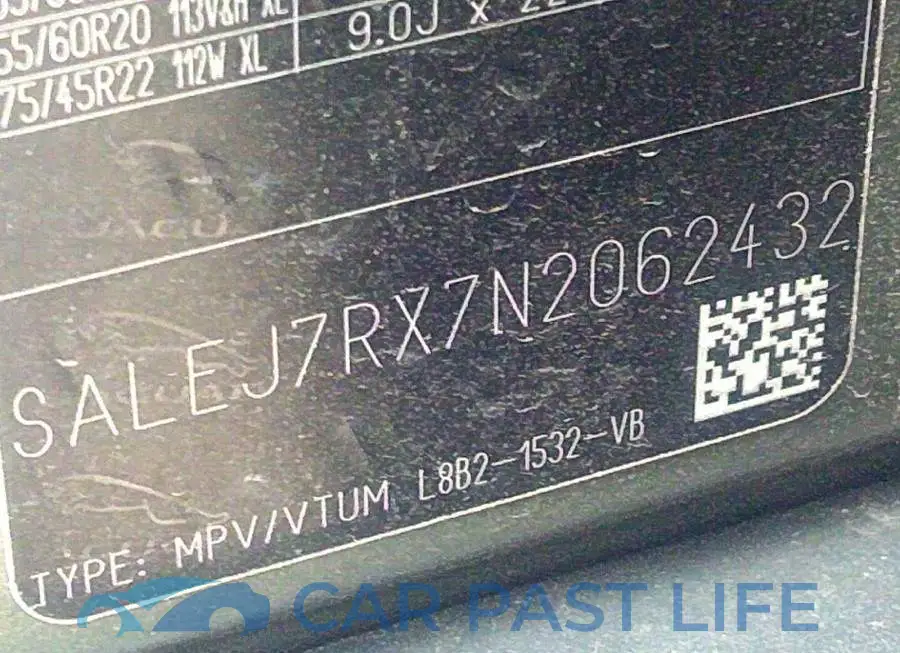 SALEJ7RX7N2062432# 9