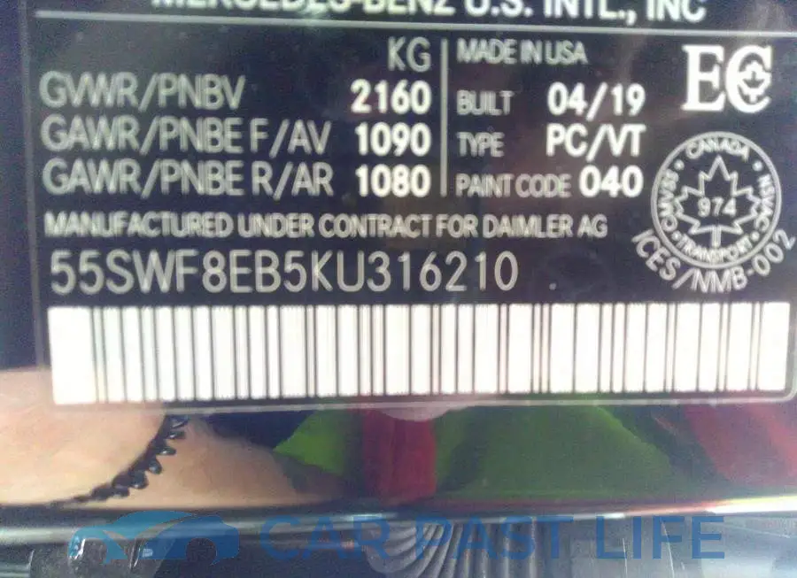 55SWF8EB5KU316210# 9