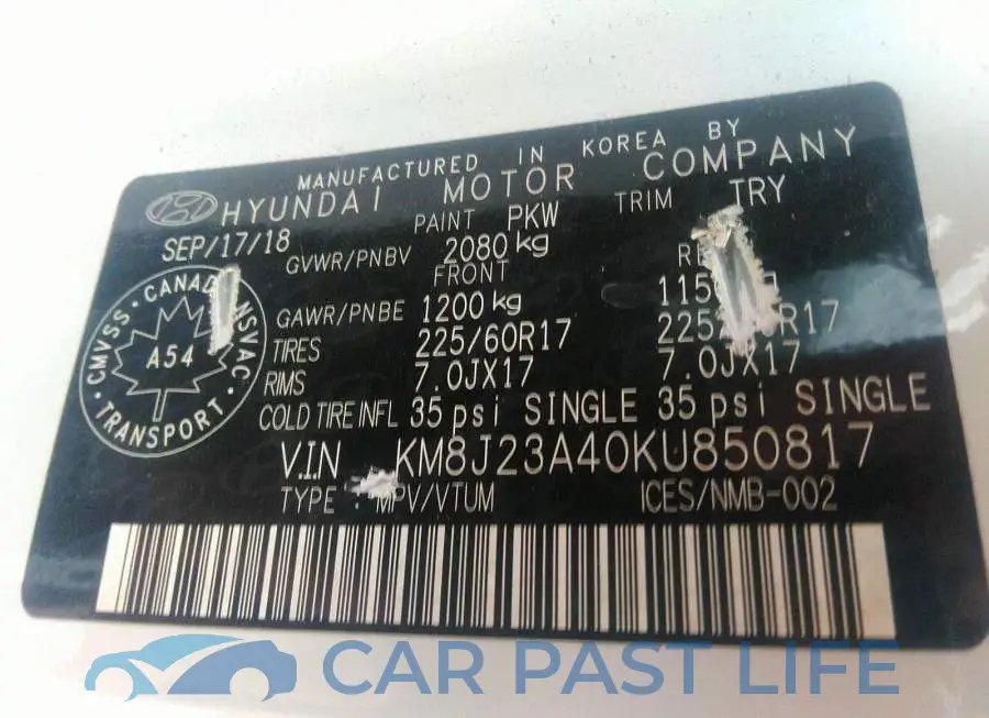 KM8J23A40KU850817# 9