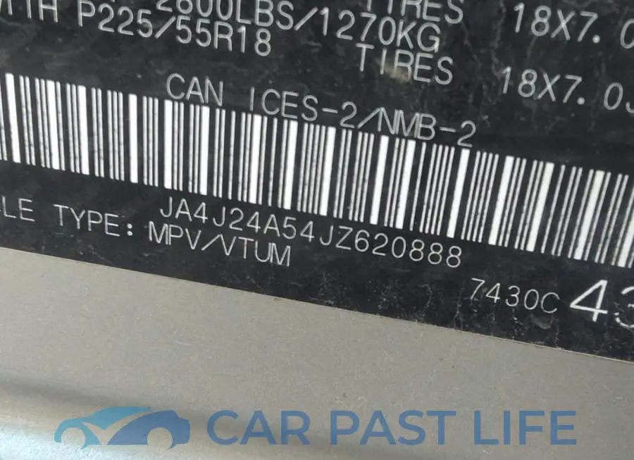 JA4J24A54JZ620888# 9