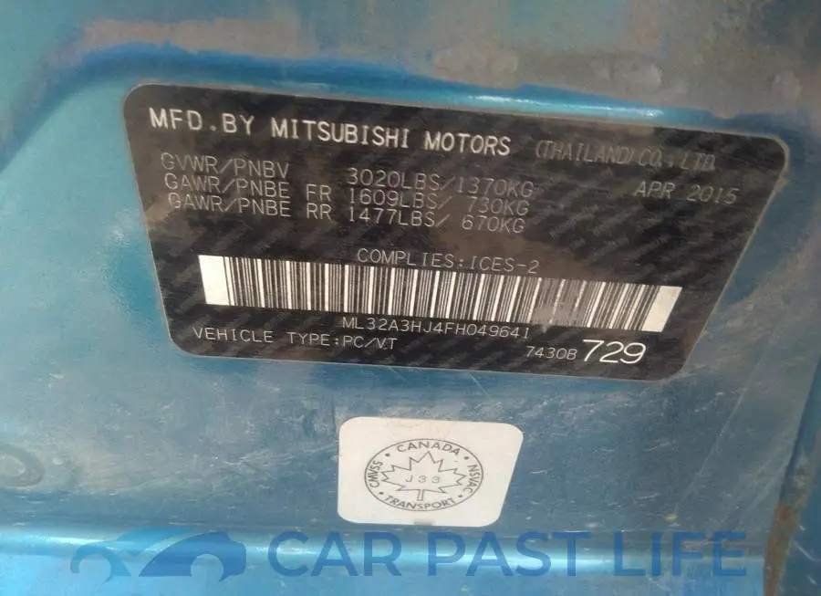 ML32A3HJ4FH049641# 9
