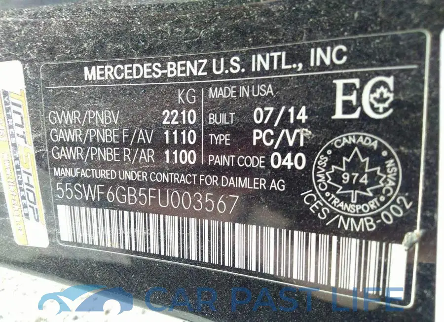 55SWF6GB5FU003567# 9