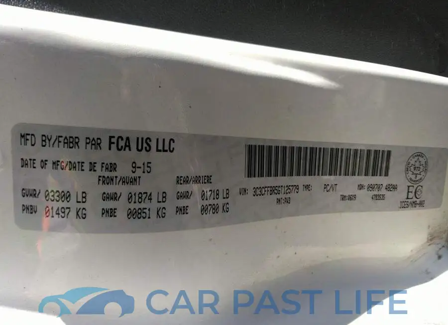 3C3CFFBR5GT125779# 9