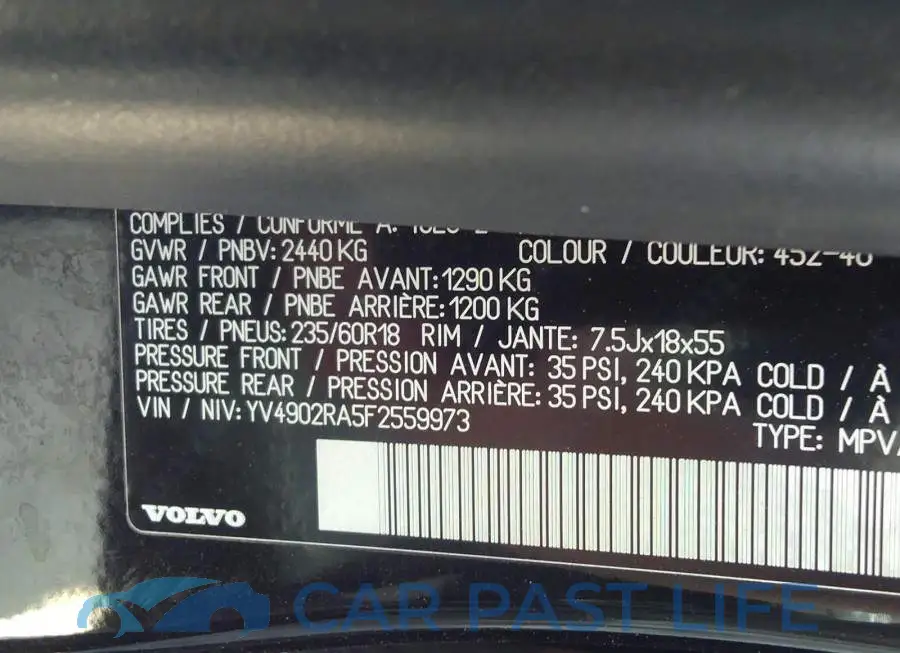 YV4902RA5F2559973# 9