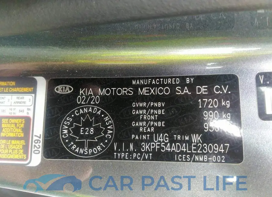 3KPF54AD4LE230947# 9
