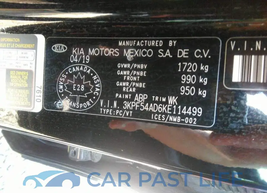 3KPF54AD6KE114499# 9