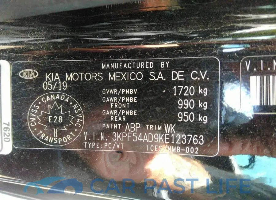 3KPF54AD9KE123763# 9