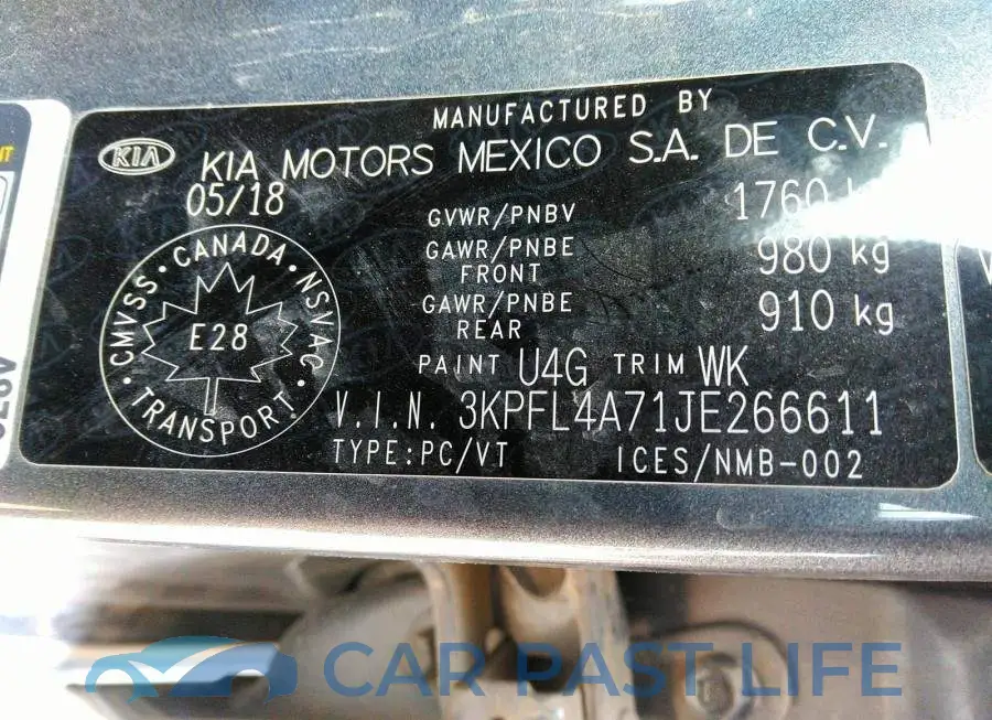 3KPFL4A71JE266611# 9