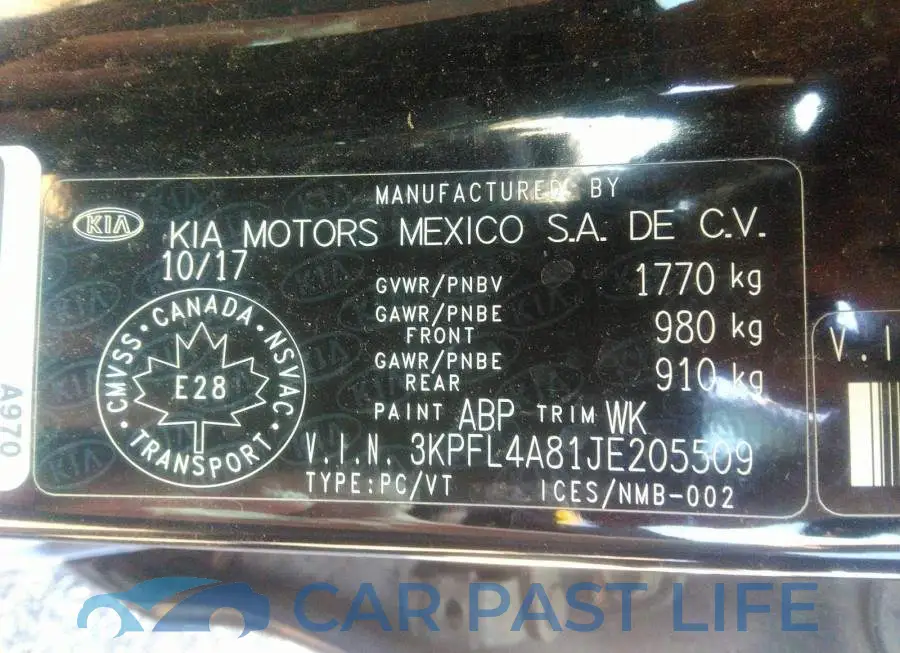 3KPFL4A81JE205509# 9