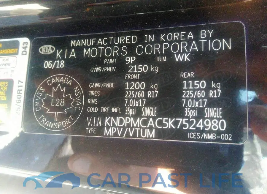 KNDPMCAC5K7524980# 9