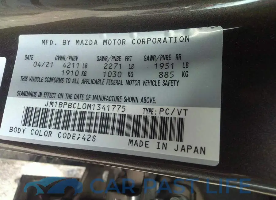 JM1BPBCL0M1341775# 9