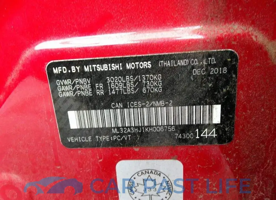 ML32A3HJ1KH006756# 9