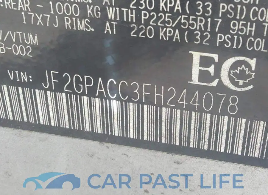 JF2GPACC3FH244078# 9