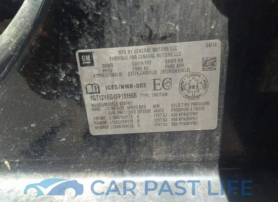 1GT12YEG4FF131568# 9