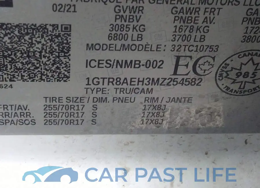 1GTR8AEH3MZ254582# 9