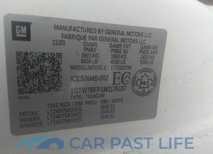 1GTW7BFP1M1176187# 9