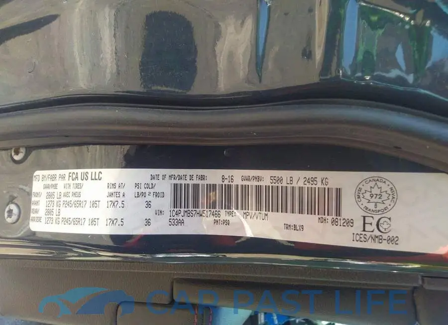 1C4PJMBS7HW517466# 9