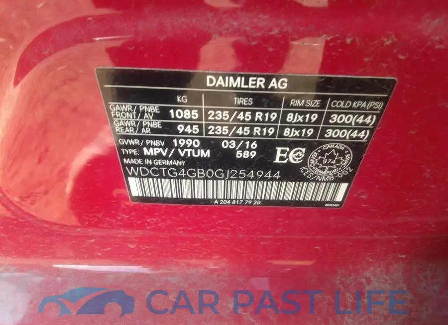 WDCTG4GB0GJ254944# 9