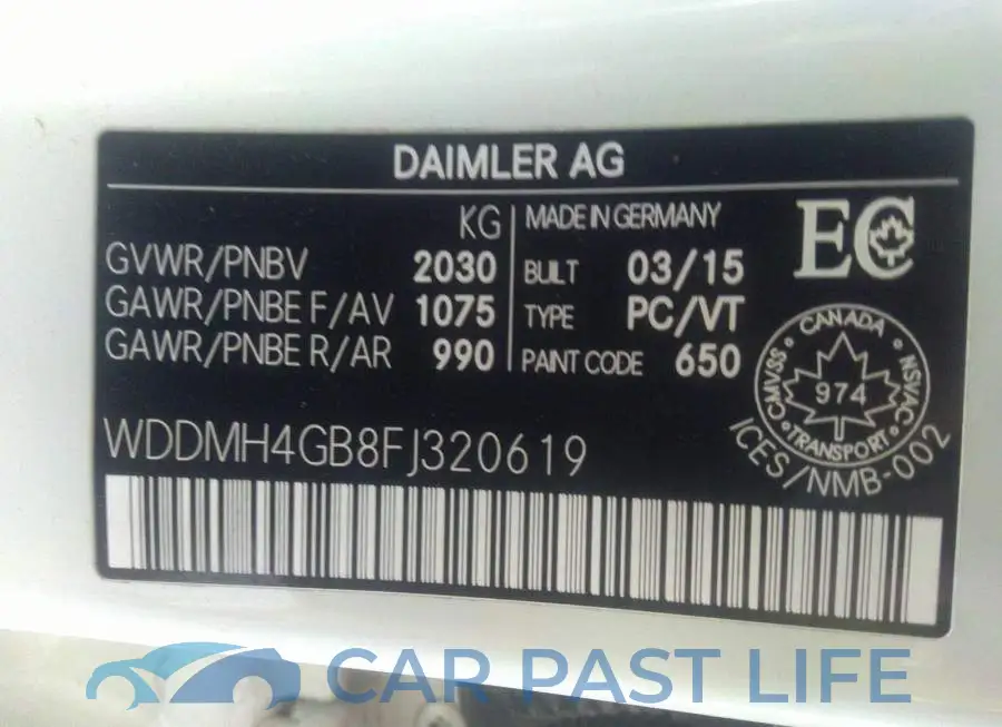 WDDMH4GB8FJ320619# 9