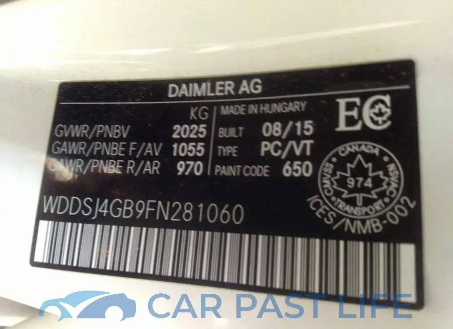 WDDSJ4GB9FN281060# 9