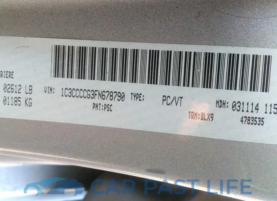 1C3CCCCG3FN678790# 9