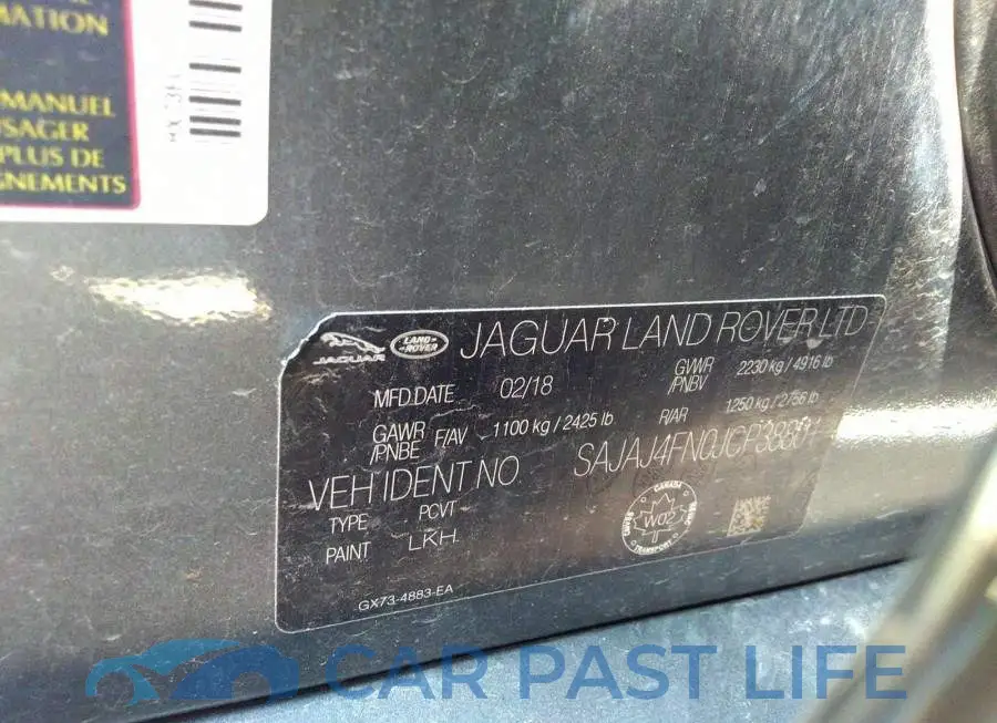 SAJAJ4FN0JCP38801# 9