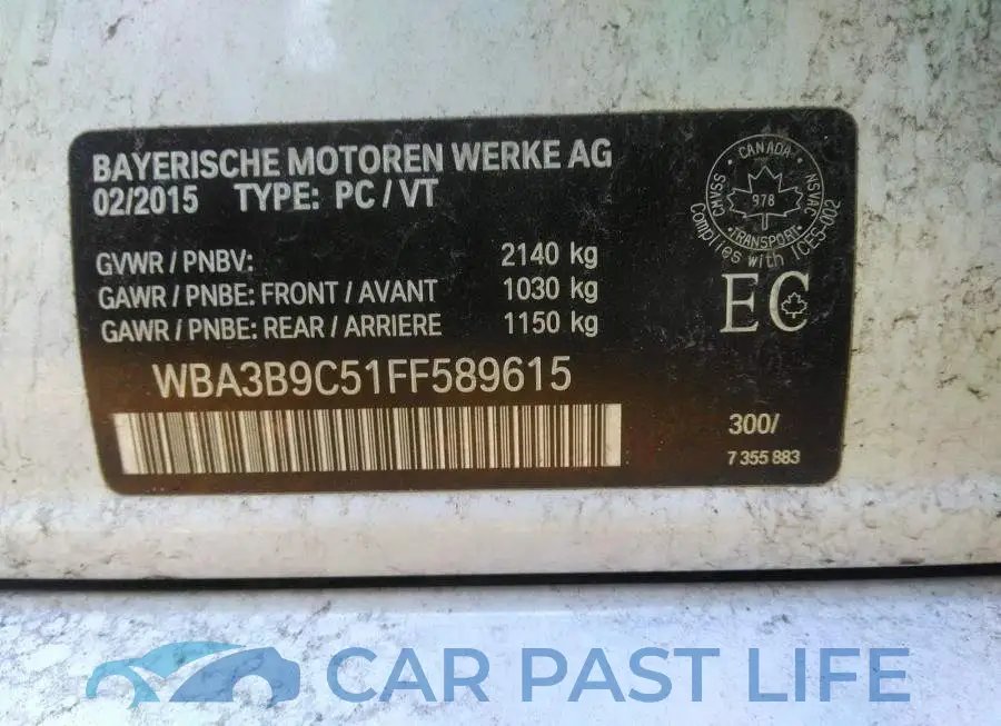 WBA3B9C51FF589615# 9