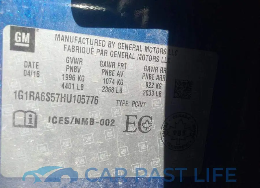 1G1RA6S57HU105776# 9