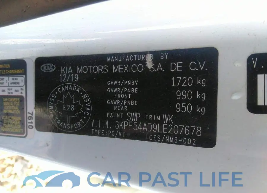 3KPF54AD9LE207678# 9