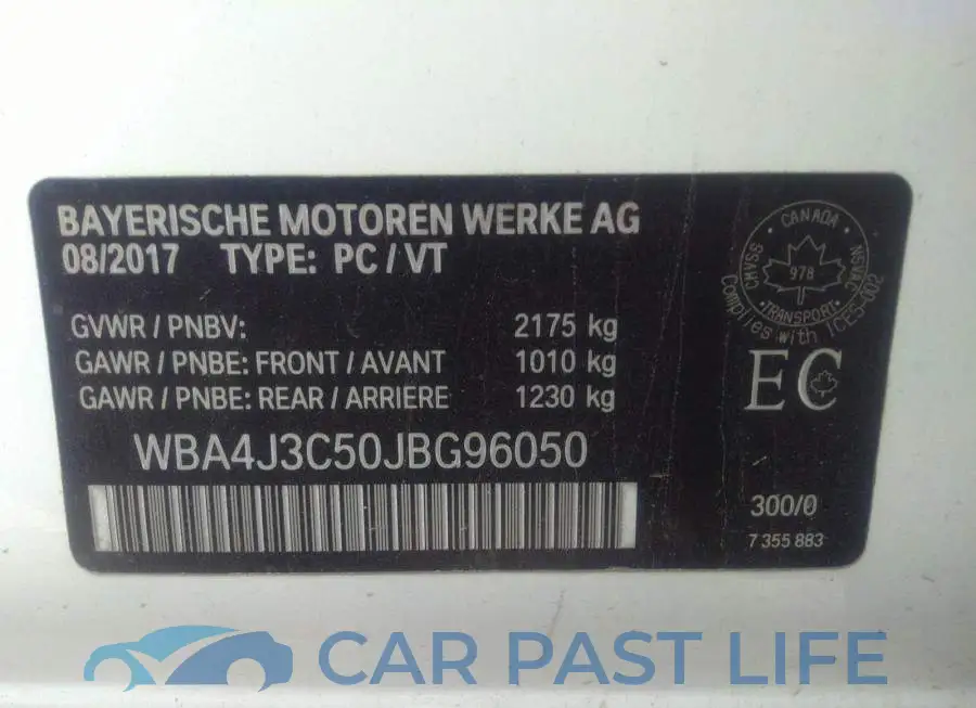 WBA4J3C50JBG96050# 9