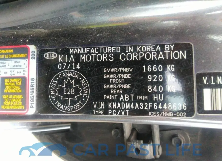 KNADM4A32F6448636# 9