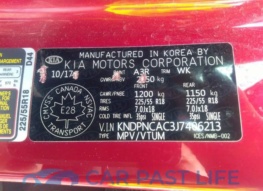 KNDPNCAC3J7406213# 9