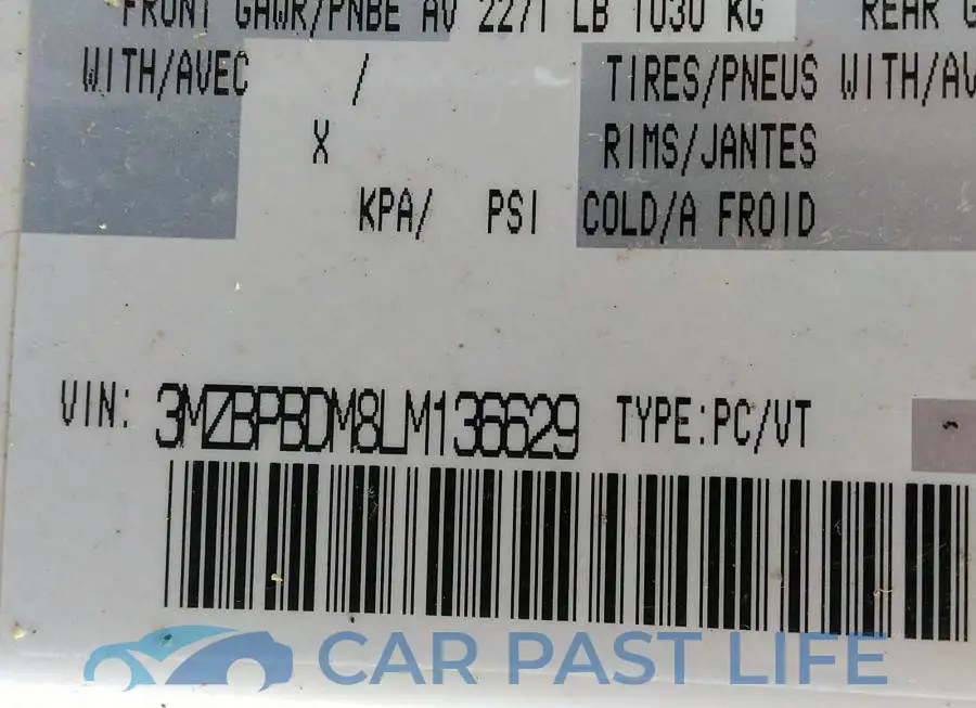 3MZBPBDM8LM136629# 9