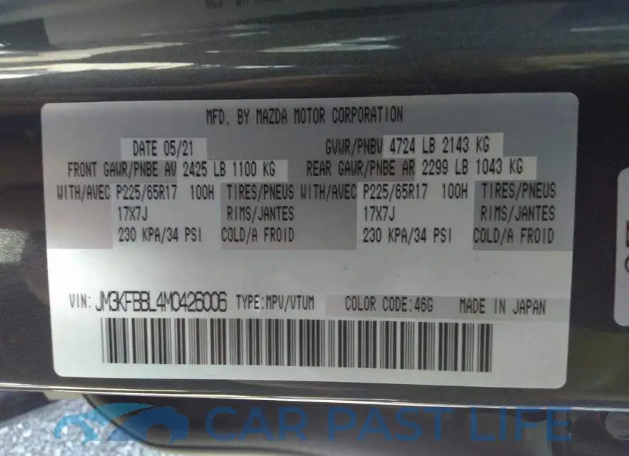 JM3KFBBL4M0426006# 9