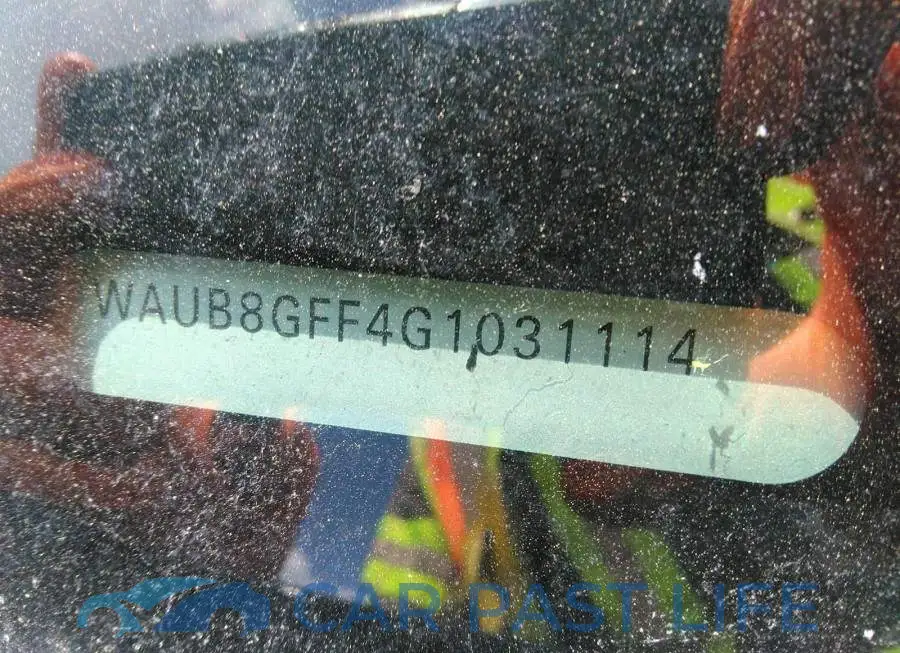 WAUB8GFF4G1031114# 9