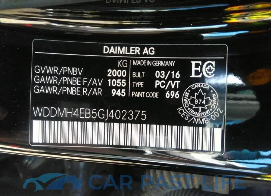 WDDMH4EB5GJ402375# 9