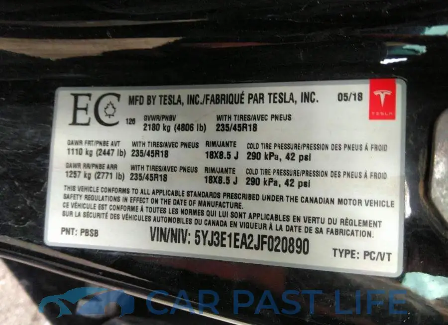 5YJ3E1EA2JF020890# 9