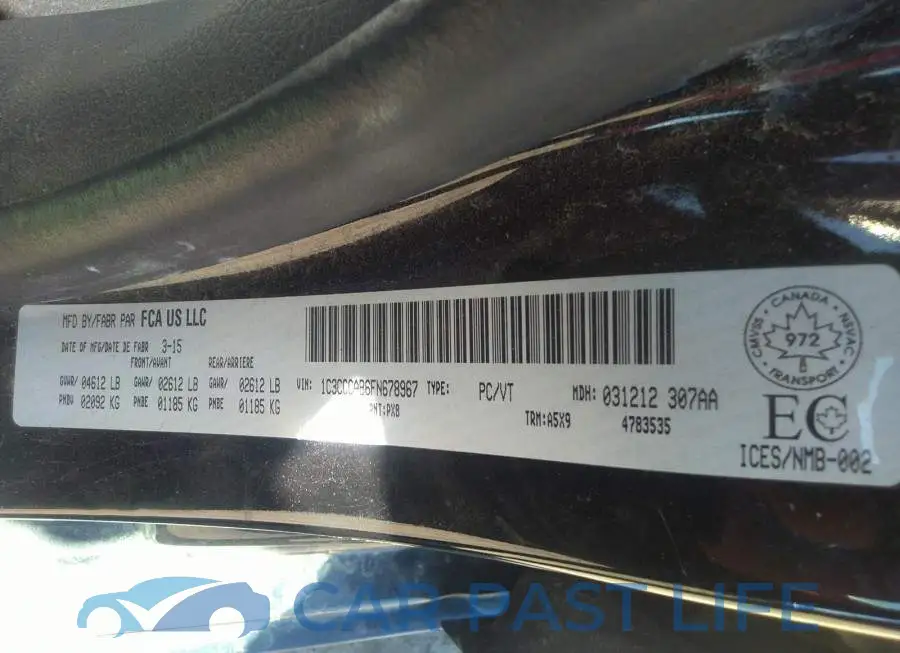 1C3CCCAB6FN678967# 9
