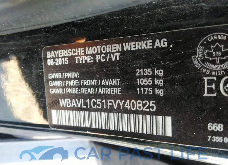 WBAVL1C51FVY40825# 9