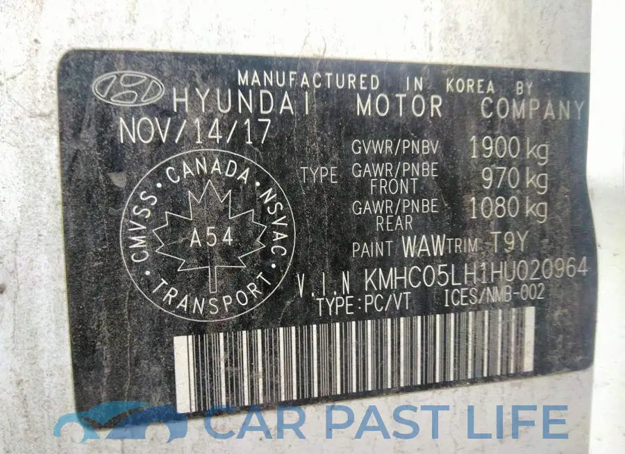 KMHC05LH1HU020964# 9