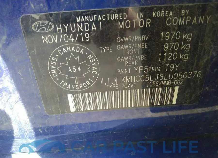 KMHC05LJ3LU060376# 9
