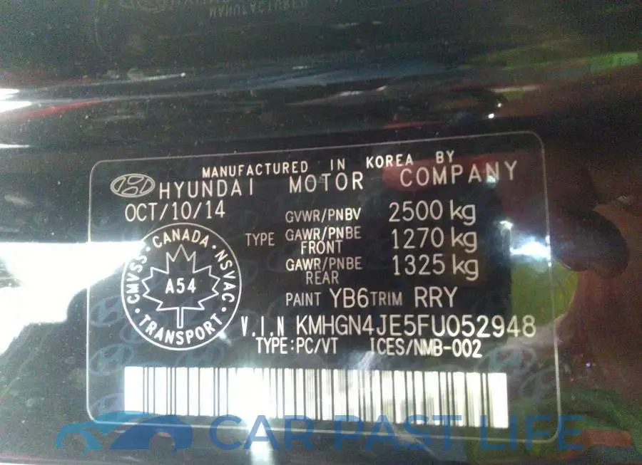 KMHGN4JE5FU052948# 9