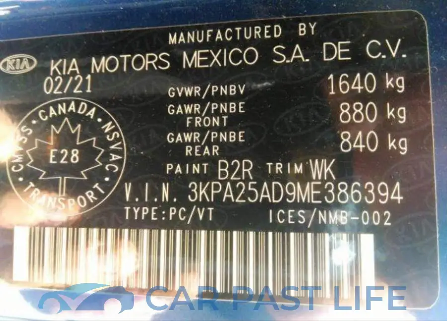 3KPA25AD9ME386394# 10