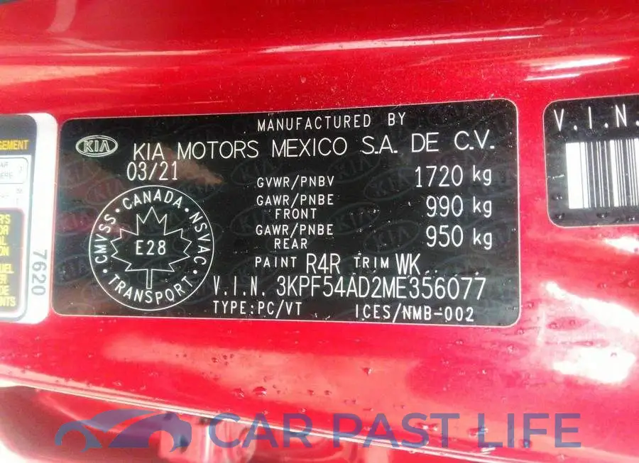3KPF54AD2ME356077# 9