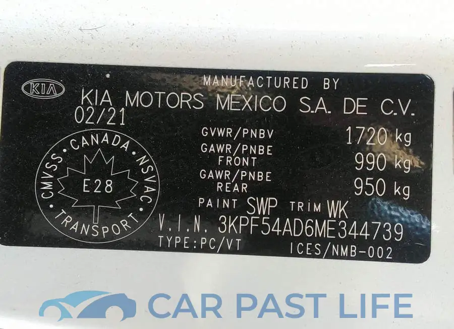 3KPF54AD6ME344739# 9