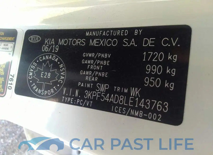 3KPF54AD8LE143763# 9